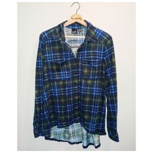 eye candy‎ Plaid High Low Shirt 1X